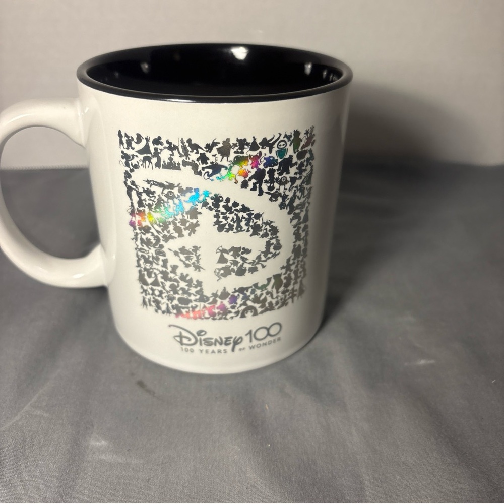 Disney 100th Anniversary White and Black iridescent mug - Picture 3 of 4